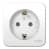 Купить Розетка Schneider Electric Blanca BLNRA110111 Компакт одноместная с заземлением и изолирующей пластиной белая по низкой цене