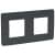 Купить Рамка Schneider Electric Unica Studio NU200454 антрацит двухместная по низкой цене