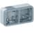 Купить Коробка Legrand Plexo 069672 установочная двухместная серая по низкой цене