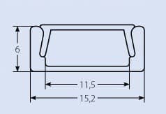 Купить Профиль Uniel UFE-A02 Silver 200 Polybag накладной для светодиодной ленты по низкой цене