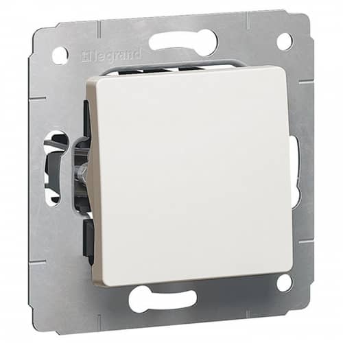 Купить Переключатель Legrand Cariva 773657 одноклавишный белый по низкой цене