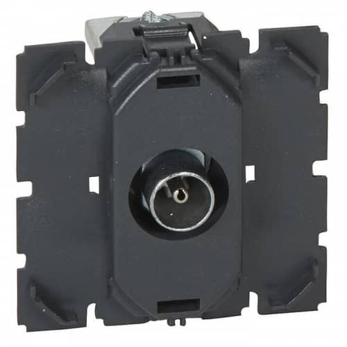 Купить Розетка Legrand Cariva 067382 TV оконечный черный по низкой цене