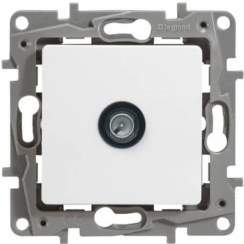 Купить Розетка Legrand Etika 672251 TV оконечный белый 2 Дб по низкой цене