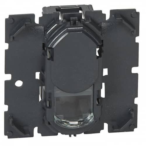 Купить Розетка Legrand Celiane 067344 RJ45 компьютерная одноместный черный по низкой цене