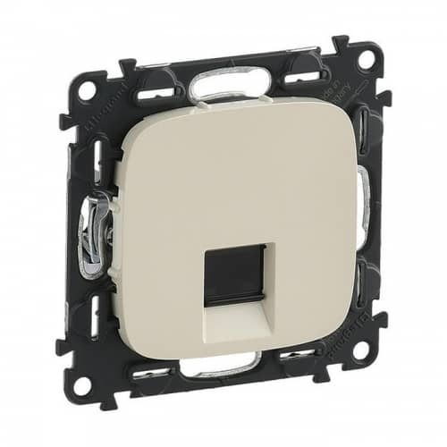 Купить Розетка Legrand Valena Allure 753840 RJ45 компьютерная оконечный одноместный Слоновая кость по низкой цене