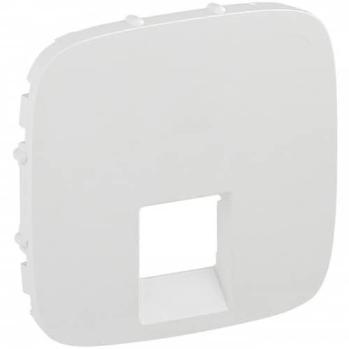 Купить Накладка Legrand Valena Allure 755415 для розетки одноместная RJ45/RJ11 белая по низкой цене
