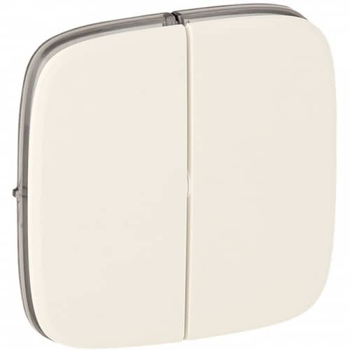 Купить Накладка Legrand Valena Allure 755029 двухклавишная жемчуг по низкой цене