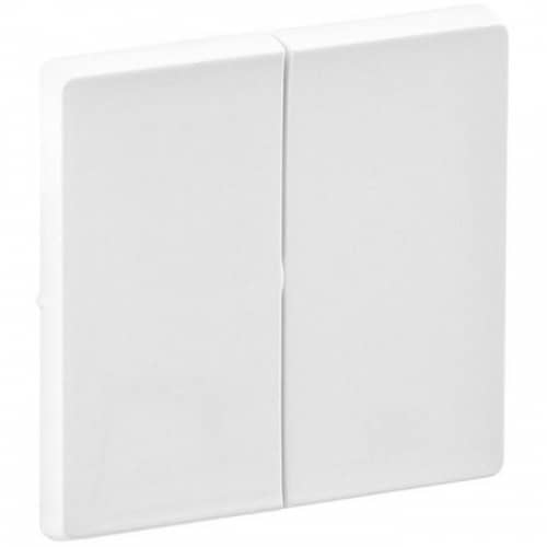 Купить Накладка Legrand Valena Life 755020 двухклавишная белая по низкой цене