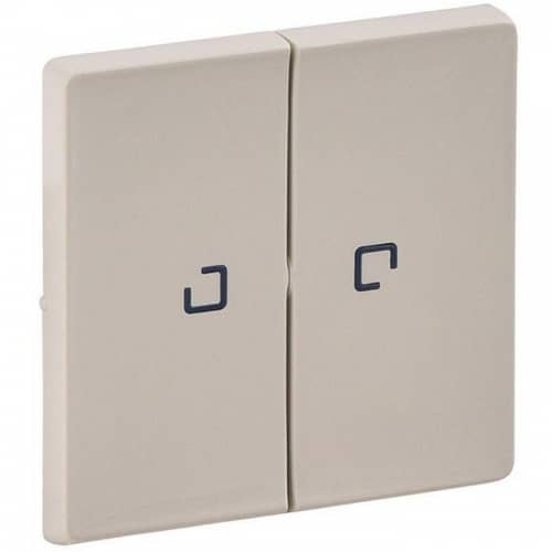 Купить Накладка Legrand Valena Life 755221 двухклавишная с индикатором Слоновая кость по низкой цене