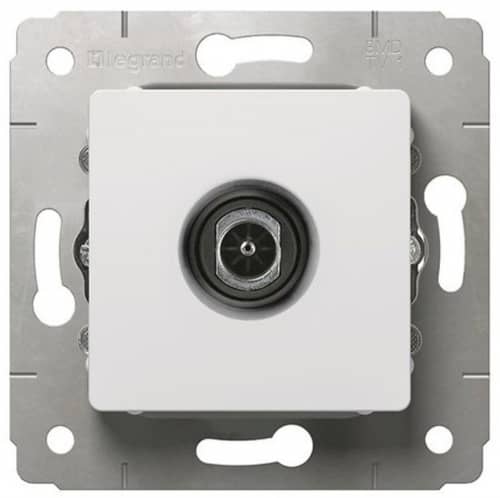 Купить Розетка Legrand Cariva 773678 TV белый 1,5 Дб по низкой цене