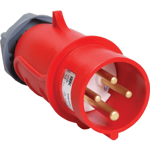 Купить Вилка IEK ССИ-014 Magnum PSN02-016-4 16А 3P+PE 380В силовая по низкой цене