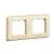 рамка legrand cariva 773752 слоновая кость двухместная Купить Рамка Legrand Cariva 773752 Слоновая кость двухместная по низкой цене