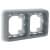 рамка legrand plexo 069683 с суппортом серая двухместная Купить Рамка Legrand Plexo 069683 с суппортом серая двухместная по низкой цене