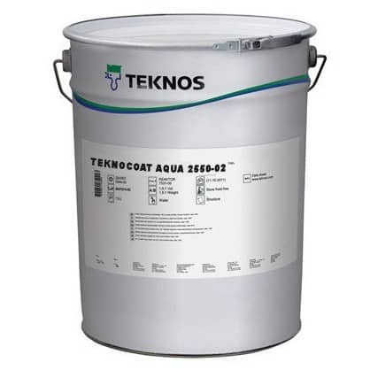 Купить Лак Teknos Teknocoat Aqua 2550-02 акриловый, интерьерный, полуматовый, белый 20 л по низкой цене