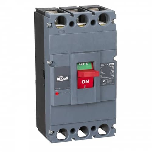 Купить Автоматический выключатель DEKraft ВА-334 АЕ с электронным расцепителем 400А 70кА по низкой цене
