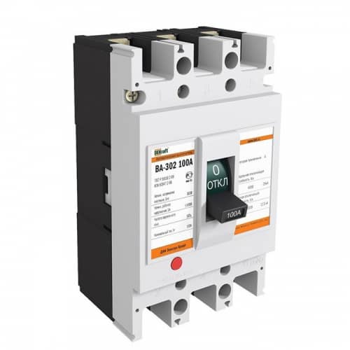 Купить Автоматический выключатель DEKraft ВА-302 100А 25кА по низкой цене