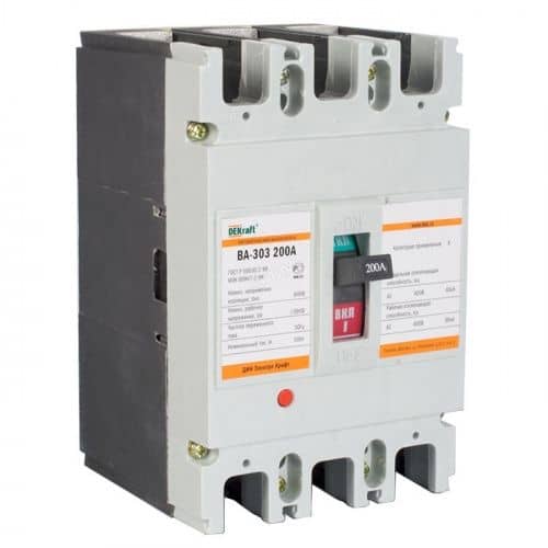 Купить Автоматический выключатель DEKraft ВА-303 200А 30кА по низкой цене
