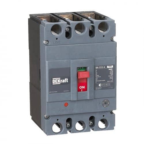 Купить Автоматический выключатель DEKraft ВА-333-А 125А 50кА по низкой цене