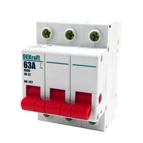 Купить Выключатель-разъединитель DEKraft ВН-102 3п 63А по низкой цене