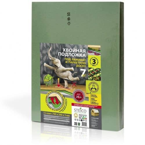 Купить Подложка Steico Underfloor для пола 790х590х3 мм 15 плит в упаковке по низкой цене