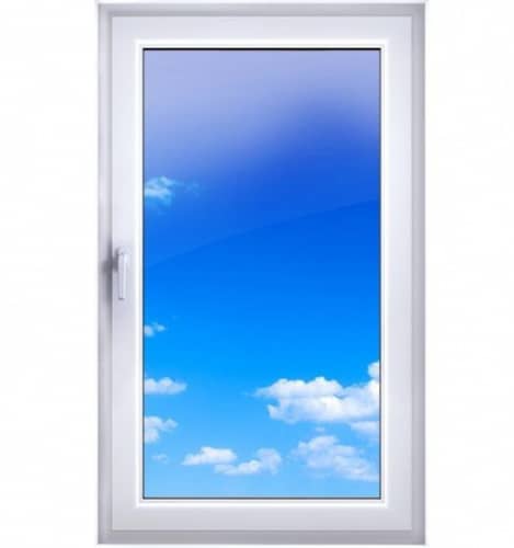 Купить Окно ПВХ Экоокна двухкамерное правое створка поворотно-откидная 870х1440 мм по низкой цене