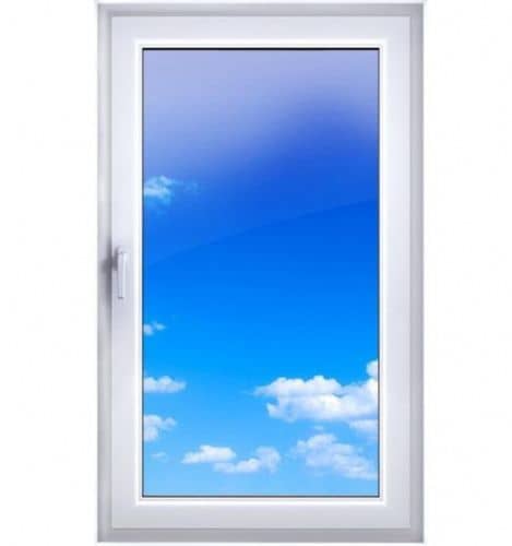 Купить Окно ПВХ Экоокна двухкамерное правое створка поворотно-откидная 900х600 мм по низкой цене