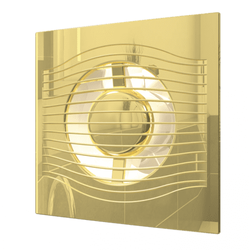 Купить Вентилятор Diciti Slim 4C Gold осевой вытяжной, диаметр 100 мм по низкой цене