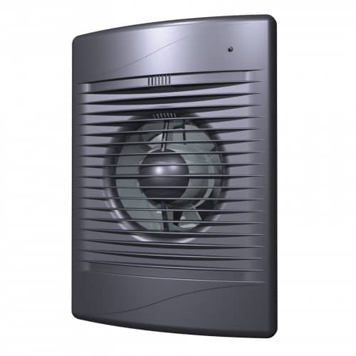 Купить Вентилятор Era Standard 5C dark gray met осевой вытяжной, темно-серый, диаметр 125 мм по низкой цене