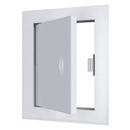 Купить Люк-дверца Evecs ЛТ1515М ревизионный с фланцем и ручкой 210х210 мм по низкой цене