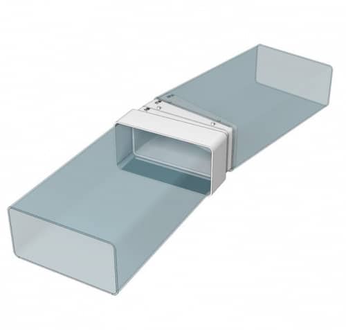 Купить Колено Era 620КРП пластиковое разноугловое горизонтальное 60х204 мм по низкой цене