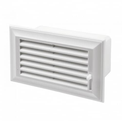 Купить Решетка Vents Пластивент 572 торцевая для плоских вентиляционных каналов по низкой цене