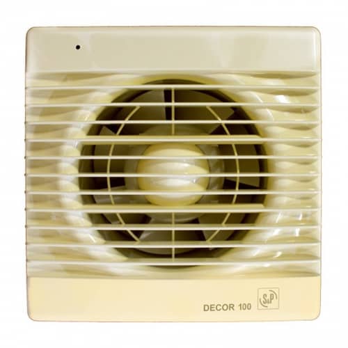 Купить Вентилятор S&P Decor 100C Ivory вытяжной по низкой цене