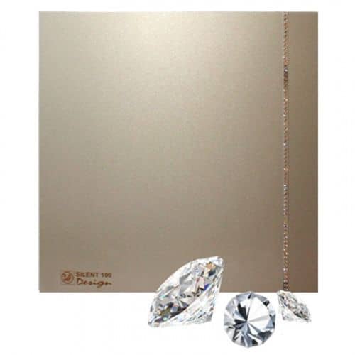 Купить Вентилятор S&P Silent-100 CZ Swarovski Desing 4C Champagne вытяжной по низкой цене