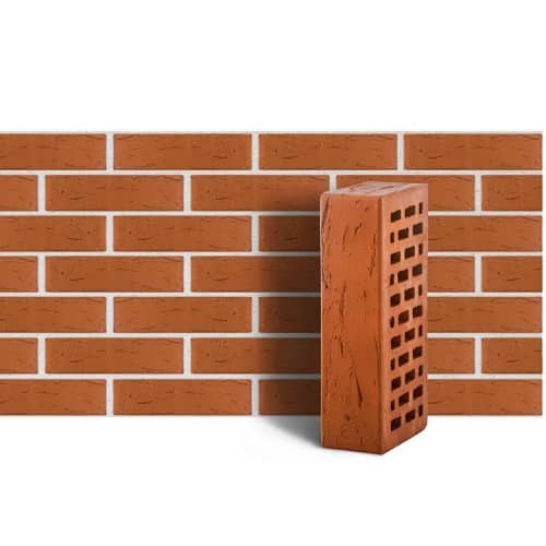 Купить Кирпич ЛСР красный рустик облицовочный 1NF 250х120х65 мм по низкой цене