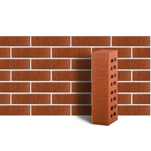 Купить Клинкер ЛСР Лондон красный классик тростник фасадный 0,71 NF 250х85х65 мм по низкой цене