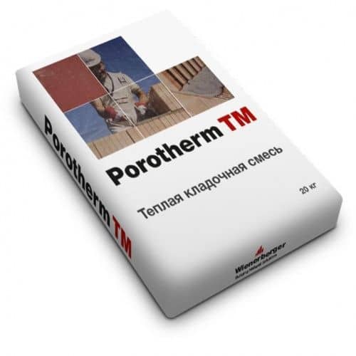 Купить Смесь Wienerberger Porotherm TM кладочная 20 кг по низкой цене
