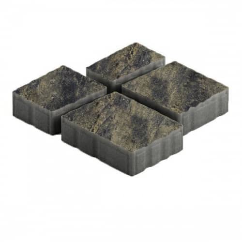 Купить Тротуарная плитка Steingot Гранито Color Mix Stein Black Gold №16 мультиформат по низкой цене