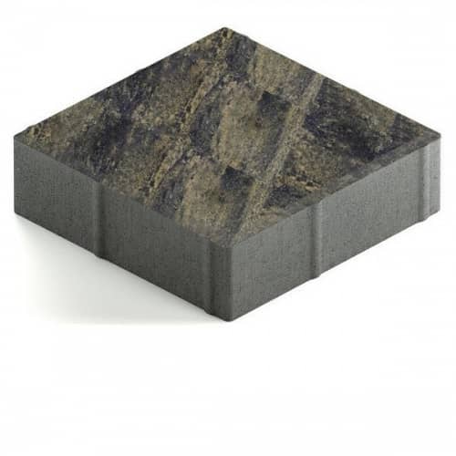 Купить Тротуарная плитка Steingot Color Mix Stein Black Gold №16 квадрат 200х200х60 мм по низкой цене