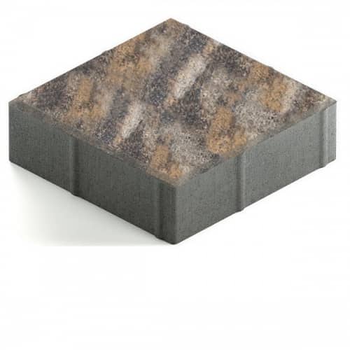 Купить Тротуарная плитка Steingot Color Mix Stein Bronze №15 квадрат 200х200х60 мм по низкой цене