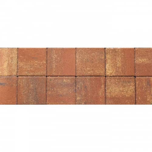 Купить Тротуарная плитка Steingot Color Mix Terracotta №1 квадрат 200х200х60 мм по низкой цене