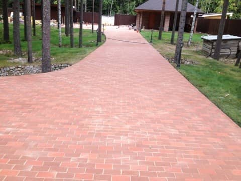 Купить Клинкер ЛСР Эдинбург тротуарный темно-красный 200х100х50 мм по низкой цене