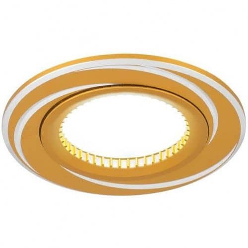 Купить Светильник Gauss Aluminium AL015 золото Gu5.3 50W встраиваемый по низкой цене