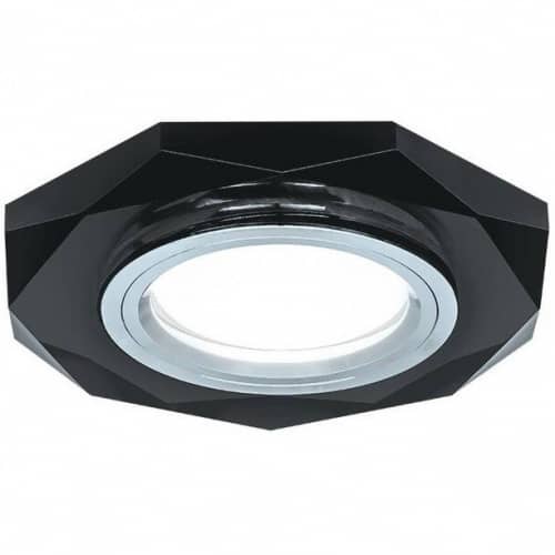 Купить Светильник Gauss Backlight BL056 восьмигранный графит/хром Gu5.3 Led 4100K встраиваемый по низкой цене