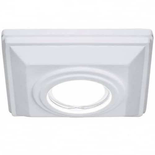 Купить Светильник Gauss Gypsum GY005 белый Gu5.3 d102 50W встраиваемый по низкой цене