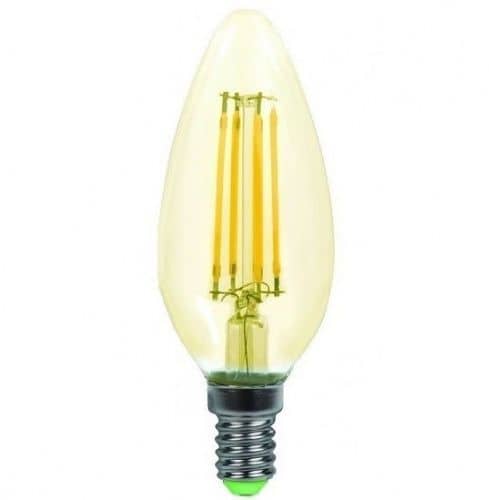Купить Лампа In-Home Deco Свеча золотистая 7W Е14 3000К светодиодная по низкой цене