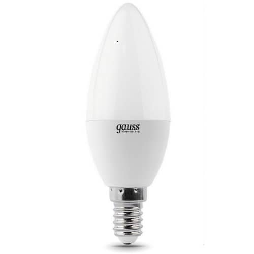 Купить Лампа Gauss 33128 Elementary Candle 8W E14 4100K светодиодная по низкой цене