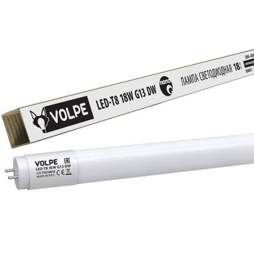 Купить Лампа Volpe Nano LED-T8-18W/DW/G13/FR/FIX/N светодиодная по низкой цене