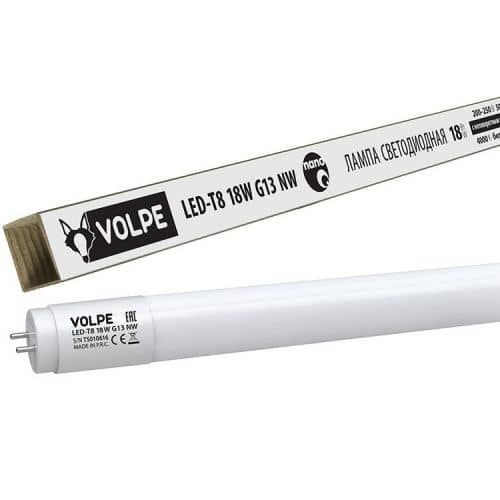 Купить Лампа Volpe Nano LED-T8-18W/NW/G13/FR/FIX/N светодиодная по низкой цене