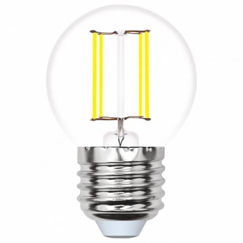 Купить Лампа Uniel Multibright LED-G45-5W/E27 прозрачная 3000K светодиодная по низкой цене