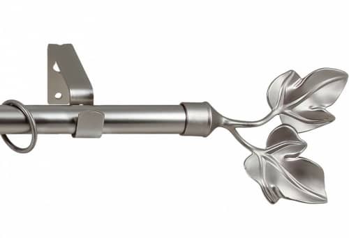 Купить Карниз Legrand Лист серебро матовое раздвижной однорядный по низкой цене